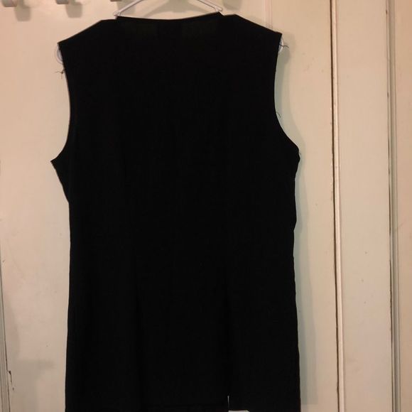 Vintage black sleeve less top size M - Picture 5 of 5